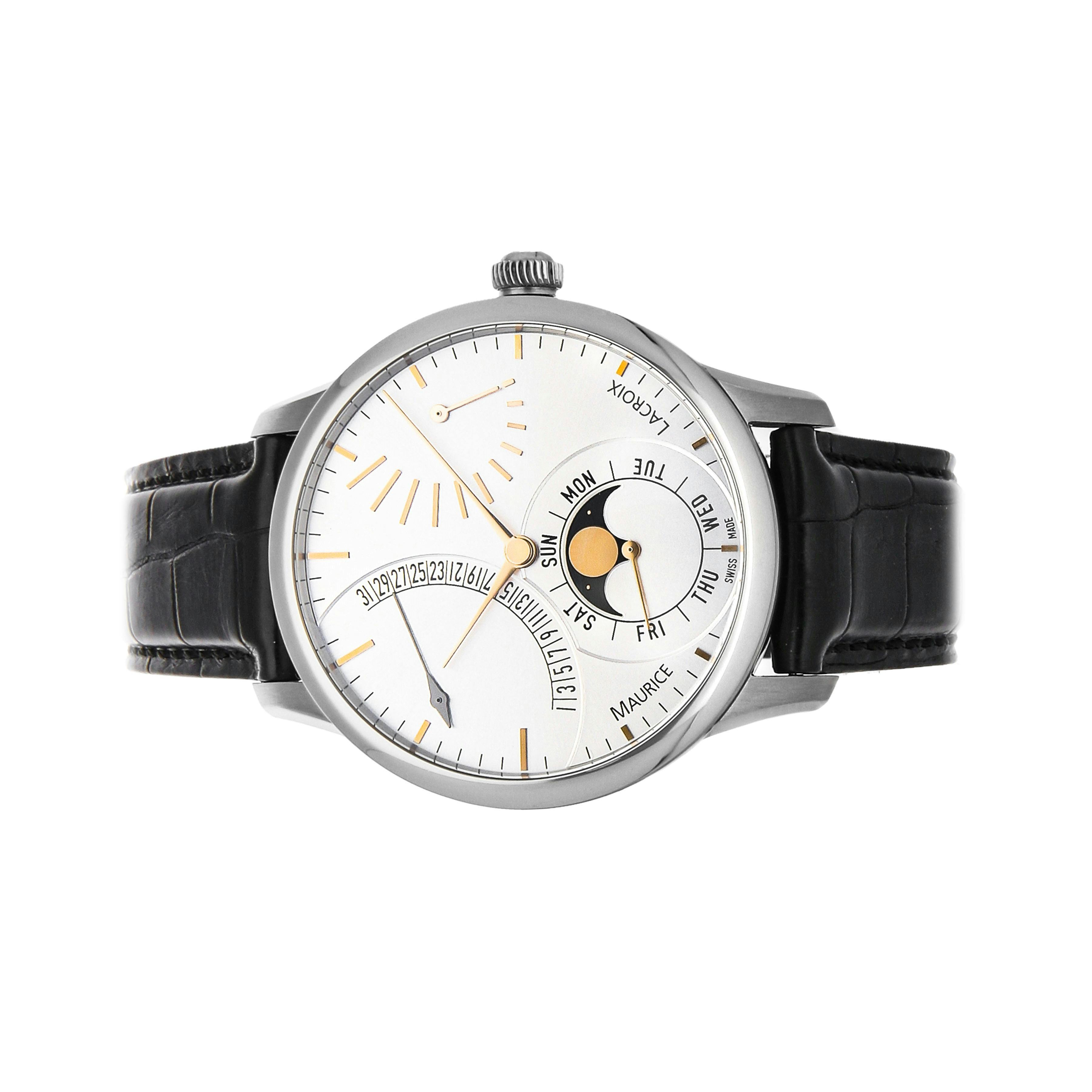 Maurice Lacroix Masterpiece Lune Retrograde MP6528 SS001 130